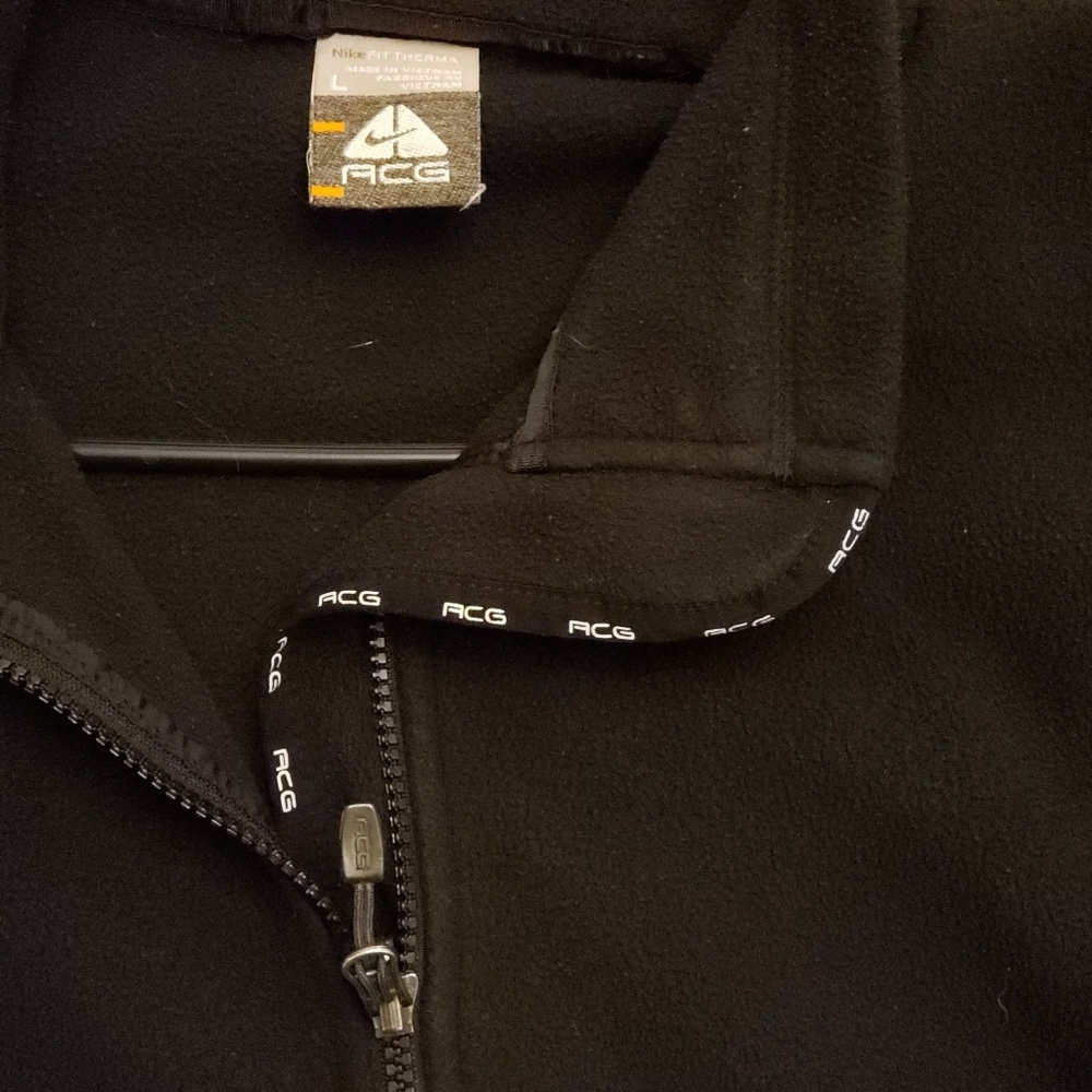 Vintage Black Nike ACG Fleece Jacket size L